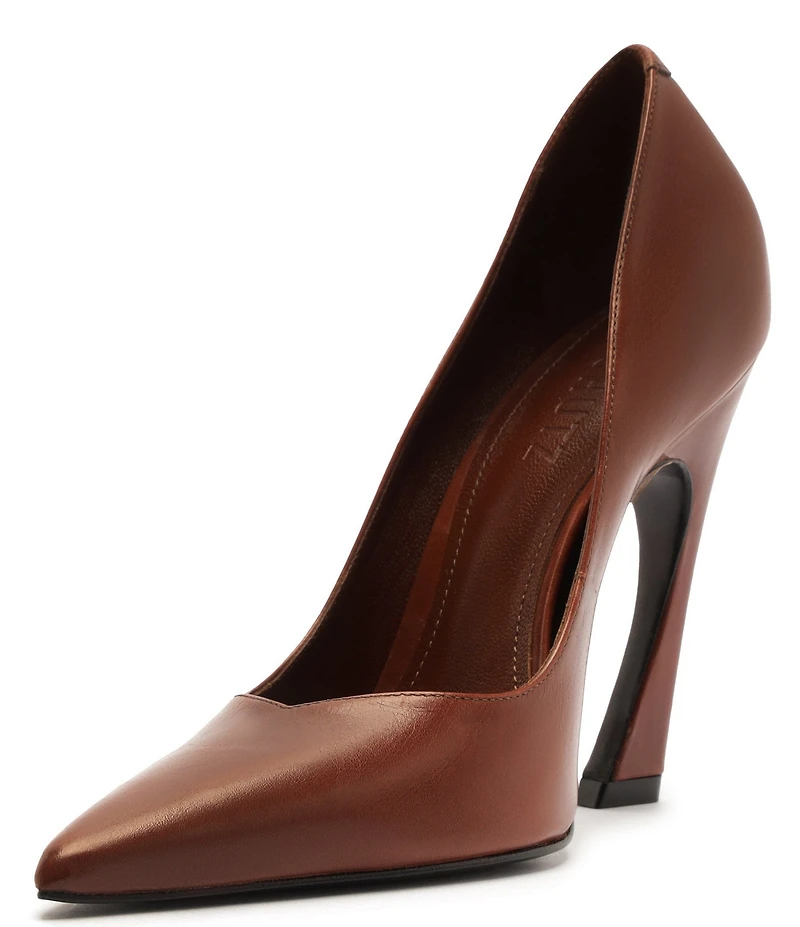 Schutz Lexi Leather Pointed Toe Pumps