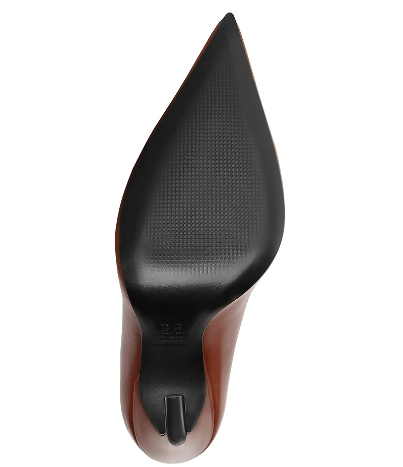 Schutz Lexi Leather Pointed Toe Pumps