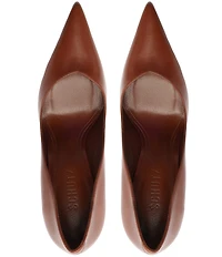 Schutz Lexi Leather Pointed Toe Pumps