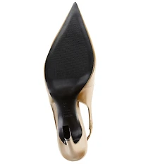 Schutz Lexi Leather Pointed Toe Slingback Pumps