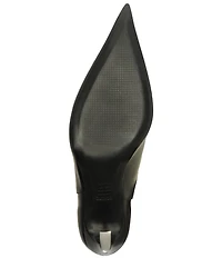 Schutz Lexi Mid Leather Pointed Toe Tall Boots