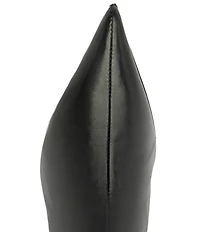 Schutz Lexi Mid Leather Pointed Toe Tall Boots