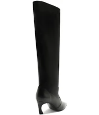 Schutz Lexi Mid Slouch Leather Tall Boots