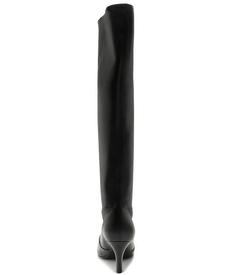 Schutz Lexi Mid Slouch Leather Tall Boots