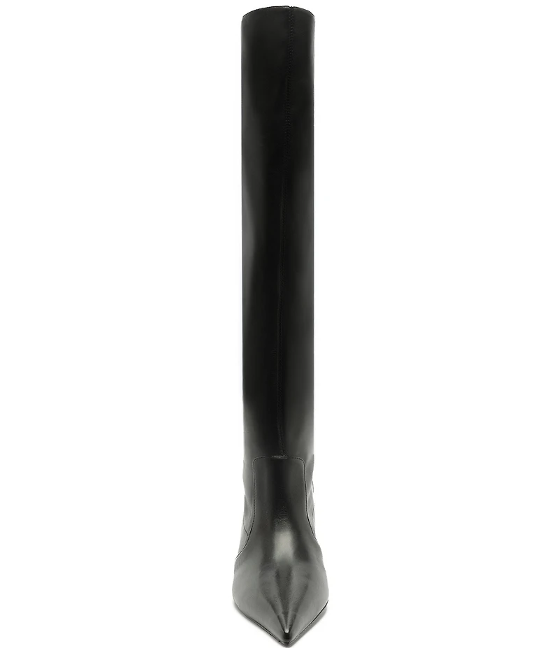 Schutz Lexi Mid Slouch Leather Tall Boots