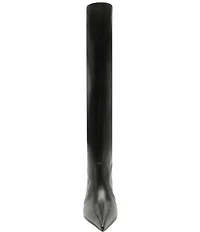 Schutz Lexi Mid Slouch Leather Tall Boots