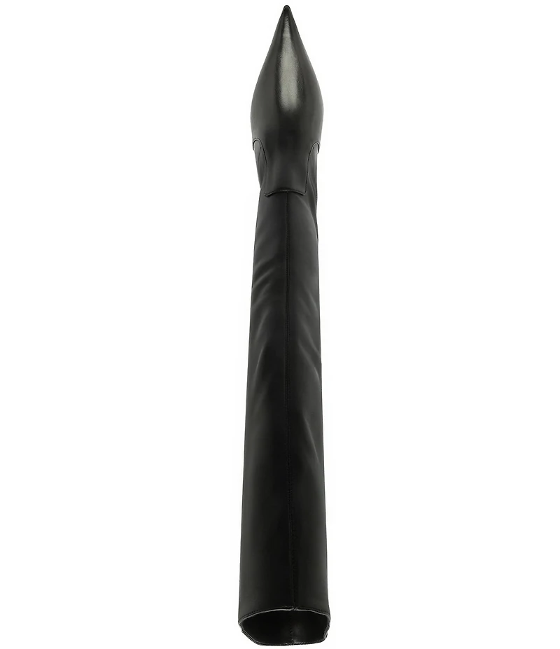 Schutz Lexi Mid Slouch Leather Tall Boots