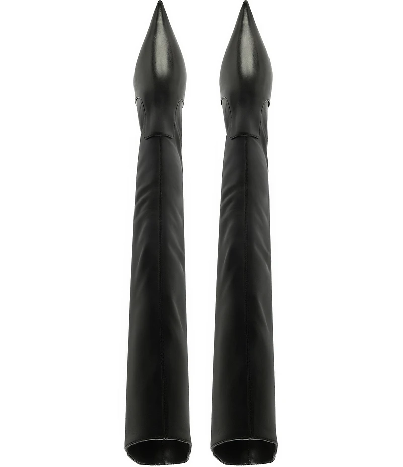 Schutz Lexi Mid Slouch Leather Tall Boots