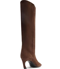 Schutz Lexi Suede Pointed Toe Tall Boots