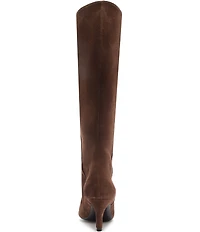 Schutz Lexi Suede Pointed Toe Tall Boots