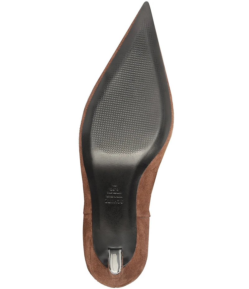 Schutz Lexi Suede Pointed Toe Tall Boots