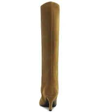Schutz Lexi Mid Suede Pointed Toe Tall Boots
