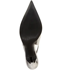 Schutz Lexi Patent Leather Slingback High Heel Pointed Toe Pumps