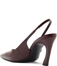 Schutz Lexi Patent Leather Slingback High Heel Pointed Toe Pumps