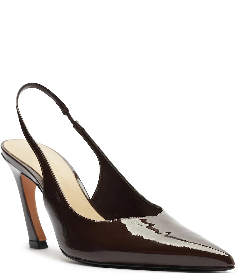 Schutz Lexi Patent Leather Slingback Pumps