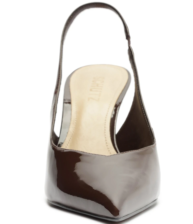 Schutz Lexi Patent Leather Slingback Pumps