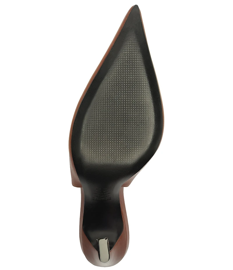 Schutz Lexi Sling Leather Pointed Toe Pumps