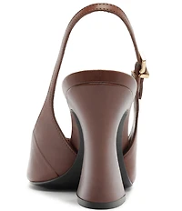 Schutz Lexi Slingback Leather Pointed Toe Pumps