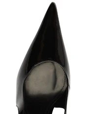 Schutz Liora Patent Leather Pointed Slingback Stiletto Pumps