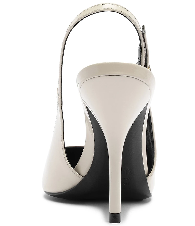 Schutz Liora Patent Leather Pointed Toe Slingback Pumps