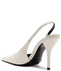 Schutz Liora Patent Leather Pointed Toe Slingback Pumps