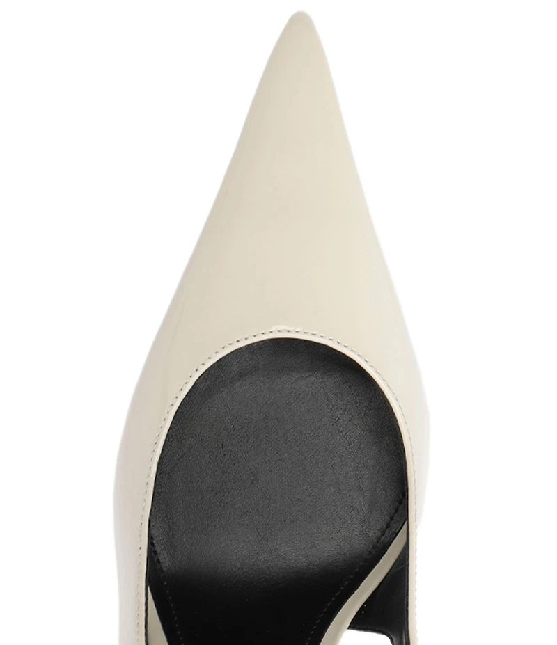 Schutz Liora Patent Leather Pointed Toe Slingback Pumps