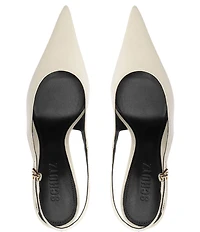 Schutz Liora Patent Leather Pointed Toe Slingback Pumps