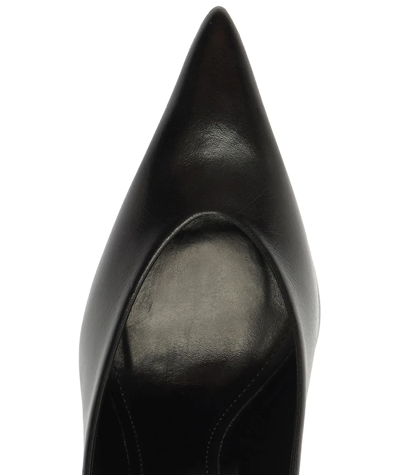 Schutz Loren Leather High Vamp Pointed Toe Dress Mules