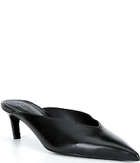 Schutz Loren Leather Dress Mules