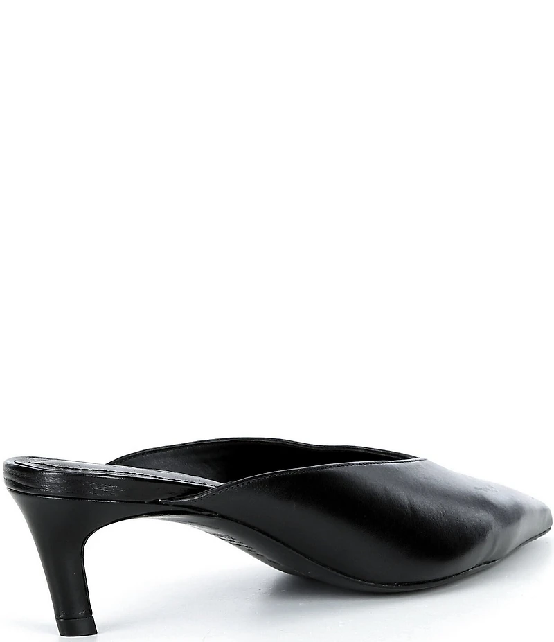 Schutz Loren Leather Dress Mules