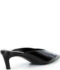 Schutz Loren Leather Dress Mules