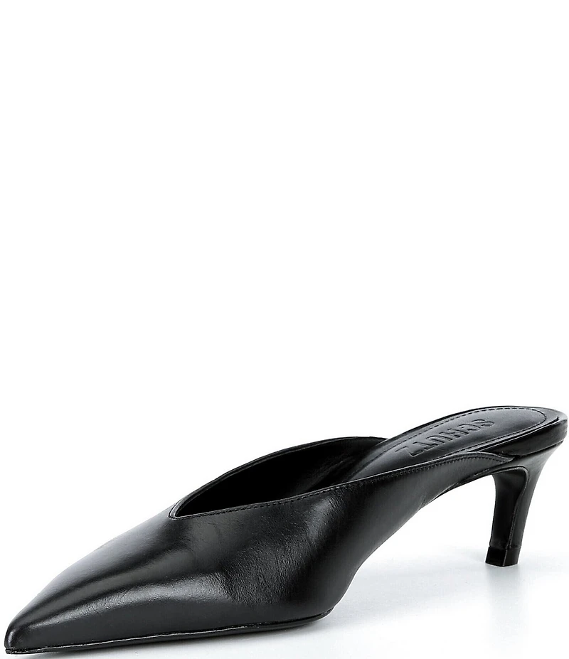 Schutz Loren Leather Dress Mules