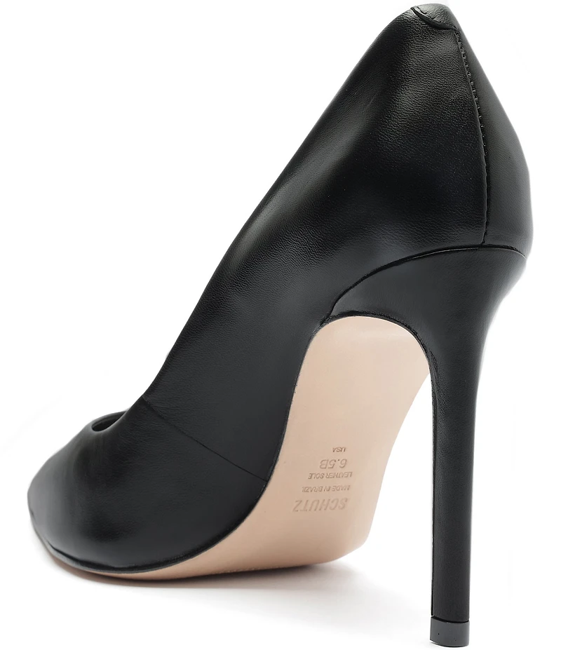 Schutz Lou Leather Dress Pumps