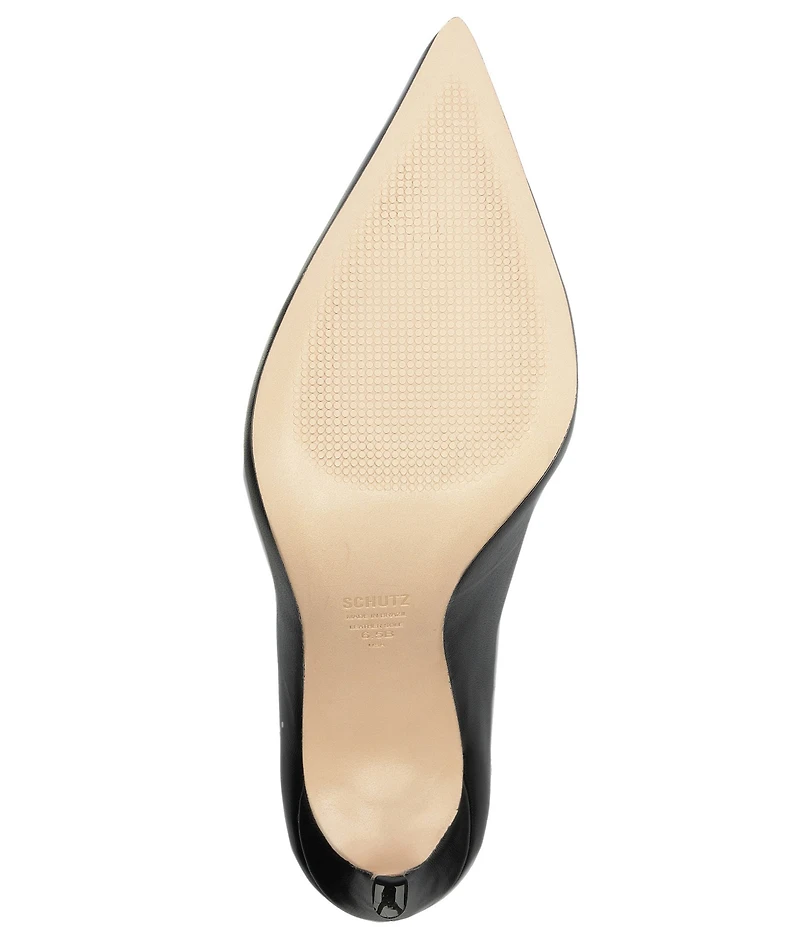 Schutz Lou Leather Dress Pumps