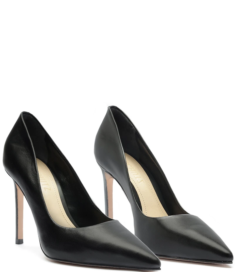 Schutz Lou Leather Dress Pumps