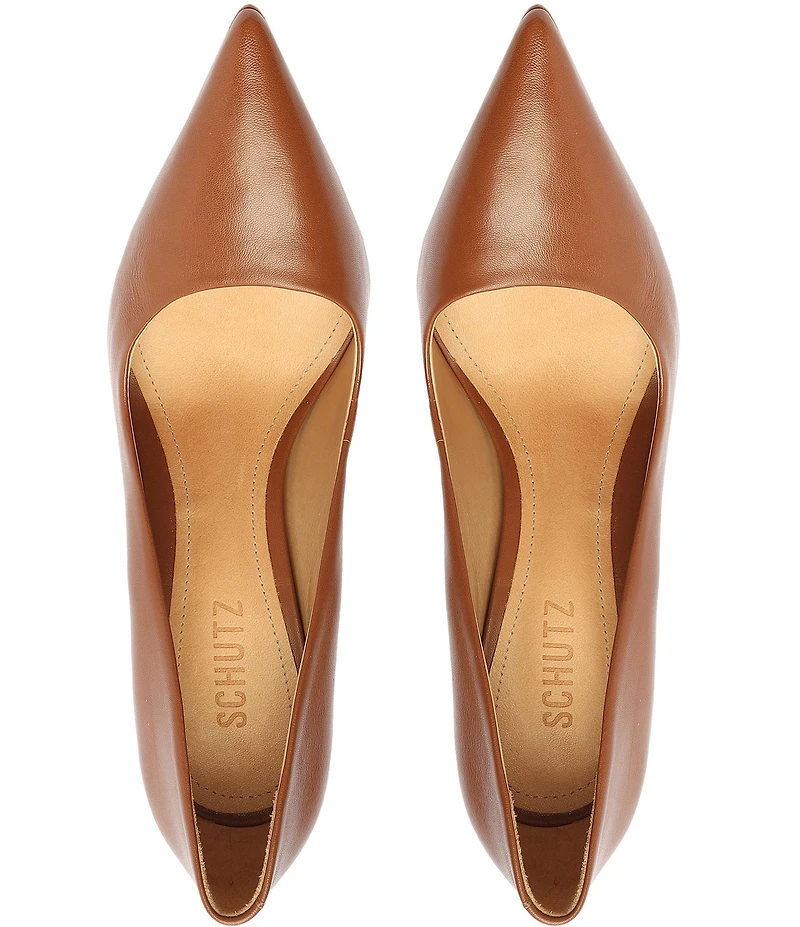 Schutz Lou Leather Dress Pumps
