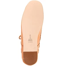 Schutz Maddy Whipstitch Leather Lace Up Oxfords