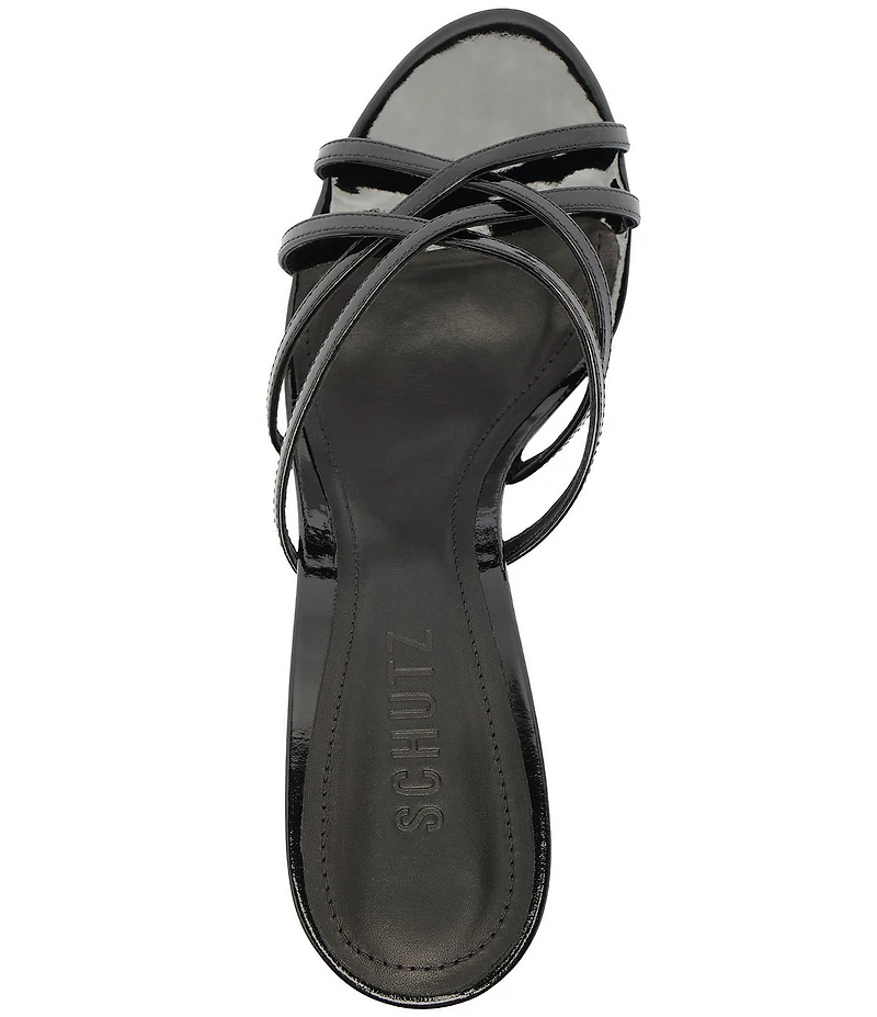 Schutz Marion Patent Leather Dress Sandals