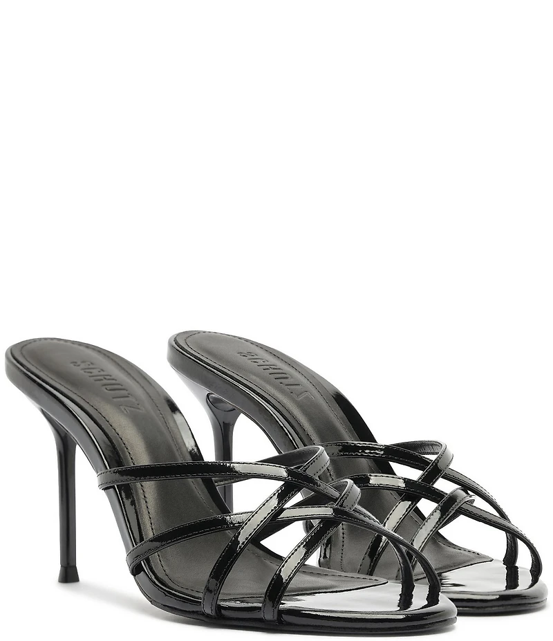 Schutz Marion Patent Leather Dress Sandals