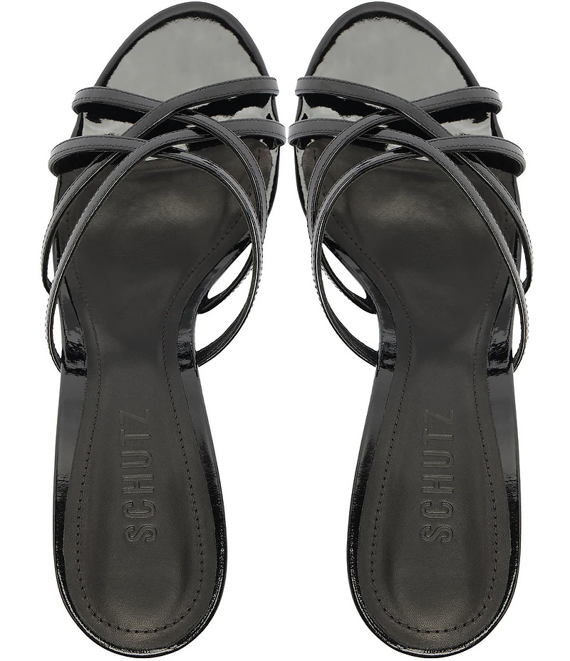 Schutz Marion Patent Leather Dress Sandals