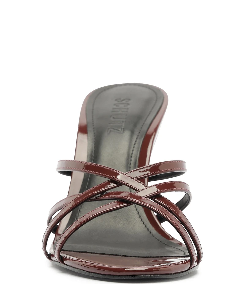 Schutz Marion Patent Leather Dress Sandals