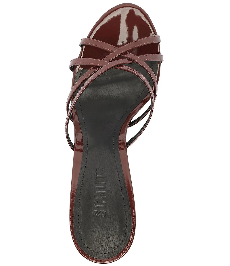 Schutz Marion Patent Leather Dress Sandals