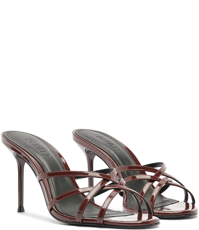 Schutz Marion Patent Leather Dress Sandals