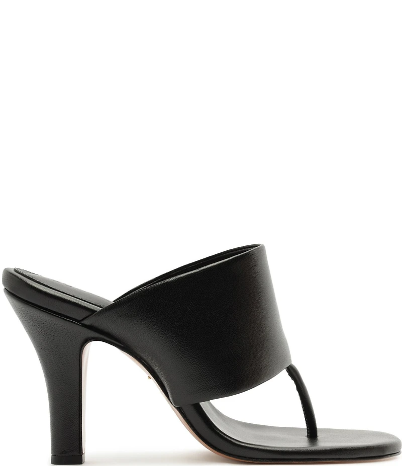 Schutz Martha Leather Thong Dress Sandals