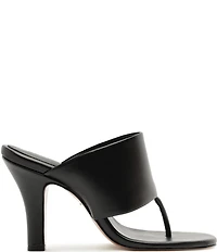 Schutz Martha Leather Thong Dress Sandals