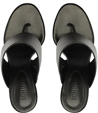 Schutz Martha Leather Thong Dress Sandals