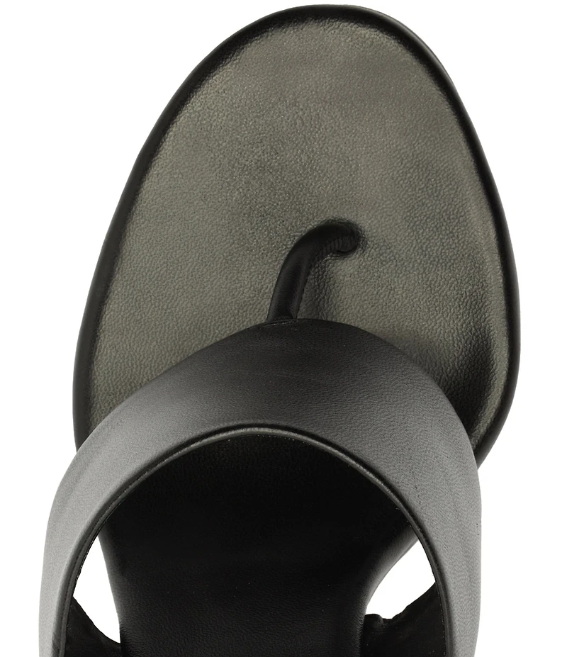 Schutz Martha Leather Thong Dress Sandals