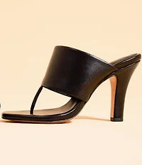 Schutz Martha Leather Thong Dress Sandals