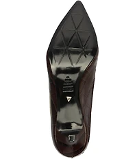 Schutz Maryana Lo Crocodile Embossed Leather Tall Boots