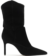 Schutz Maryana Slouch Suede Pointed Toe Boots
